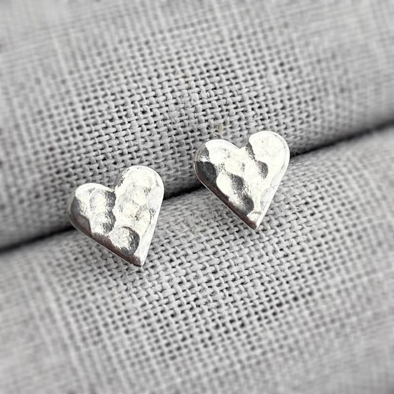 sterling Silber Herz Ohrringe | Ohrstecker sterling Silber Herz Ohrringe | Ohrstecker von KimRyanJewellery