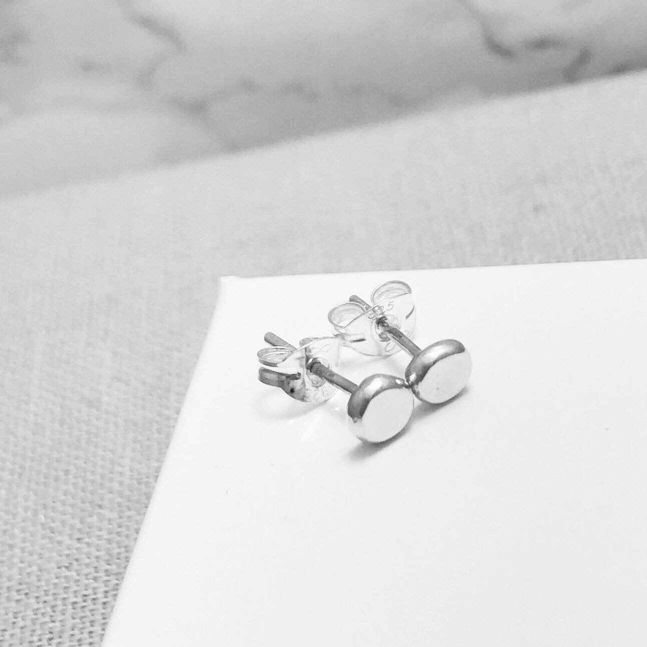sterling Silber Kreis Ohrstecker | Kiesel von KimRyanJewellery