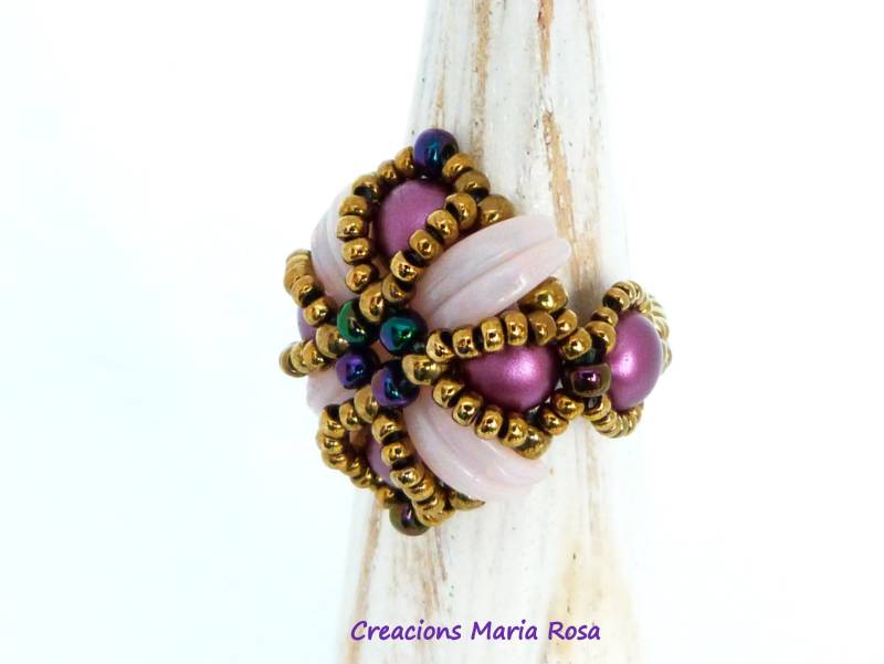 Czech Crystal Woman Ring von KimaHandmade