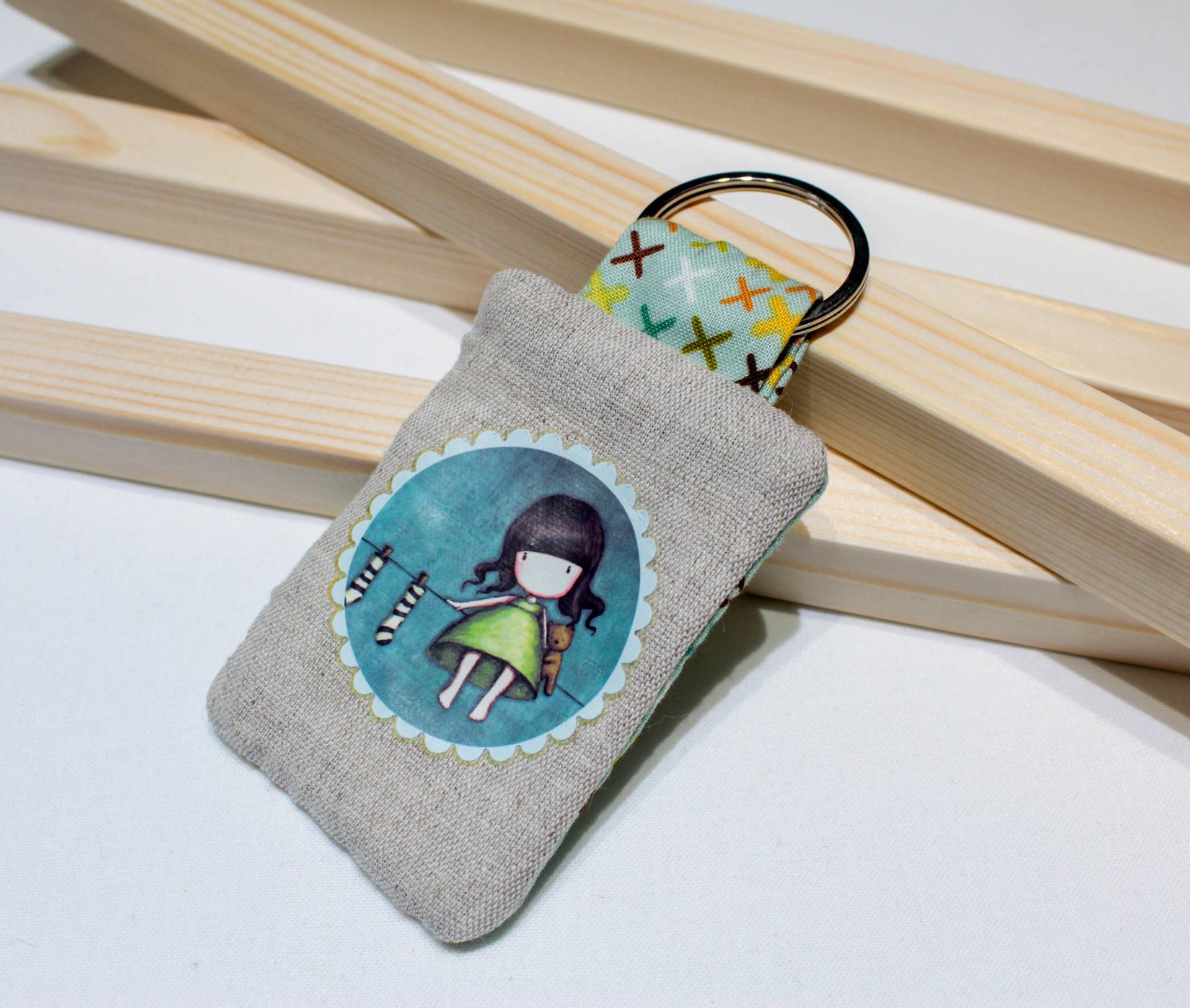 Puppen-Schlüsselanhänger, Schlüsselhalter, Stoff-Schlüsselanhänger, Schlüsselanhänger Für Mädchen, Frauen von KimaHandmade