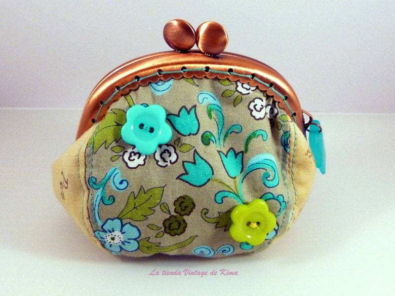 Purse Fabric With Nozzle - Turquoise von KimaHandmade