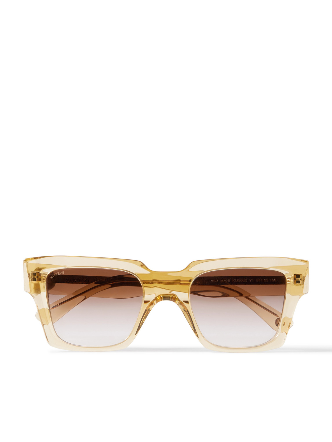 Kimeze - Mahi Oversized Square-Frame Mazzucchelli Acetate Sunglasses - Men - Yellow Kimeze - Mahi Oversized Square-Frame Mazzucchelli Acetate Sunglasses - Men - Yellow von Kimeze