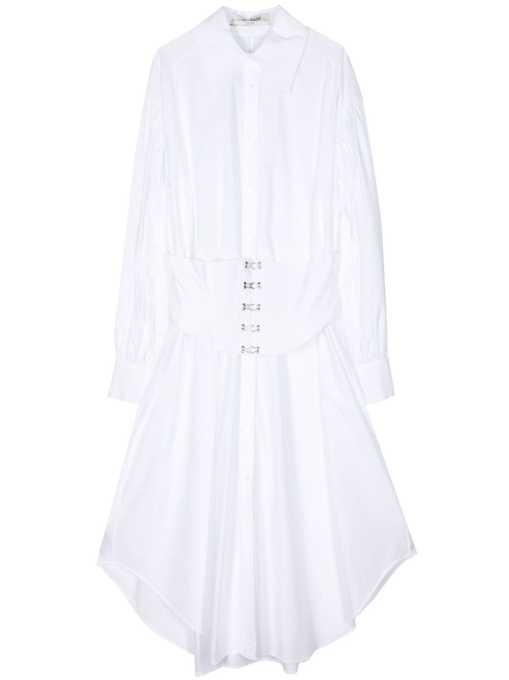 Kimhekim Langes Hemdkleid mit Korsett - Weiß von Kimhekim
