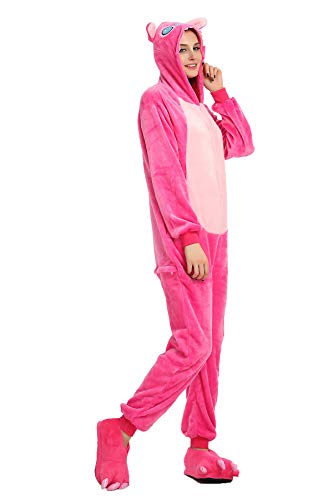 Kimily-UK Unisex Einhorn Pyjamas Onesie Karton Animal Cosplay Fasching Kostüm Warm Gefüttert Body Overall Tier Nachtwäsche Kigurumi Karneval Halloween Weihnachten Xmas Pyjamas Sleepwear von Kimily-UK