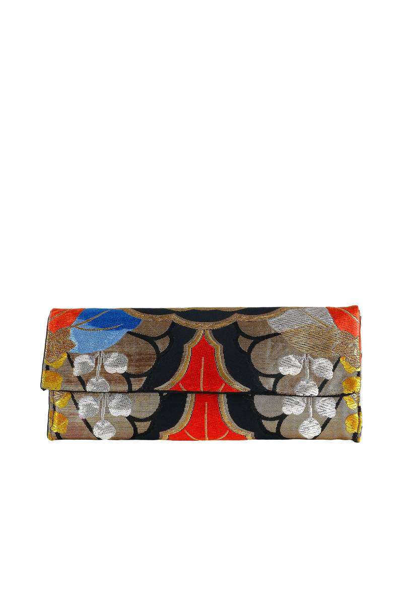 Kimono Seidenbrokat Clutch - Kiri von KimonoDesignStore