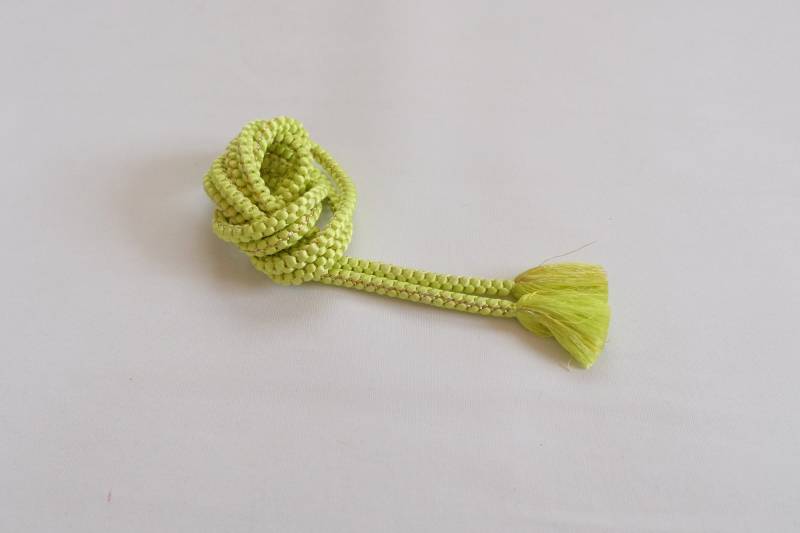 Runder Obijime - Grüner Vintage Gürtel Kimono Accessoires von KimonoNamiya