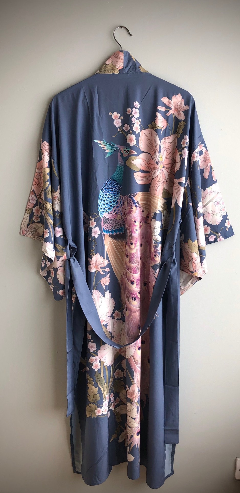 Kimono Robe, Pfauenkleid, Damen Morgenmantel, Boho Kimono, Kimonos, Bademantel, Pfauengeschenke, Brautkleid, Strandhülle, Vintage von Kimonocoshop