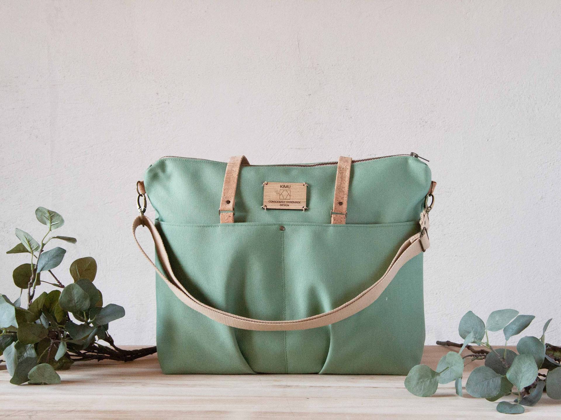 Slouchy Canvas Geldbörse - Geräumige Und Vegan-Freundliche Handtasche Für Frauen von KimuBags