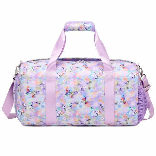 Kimwadalh Reisetaschen für Mädchen Sporttasche Damen Mädchen Schulsporttasche Mädchen Ballettbeutel Tanztasche Gymnastiktasche Trainingstasche von Kimwadalh