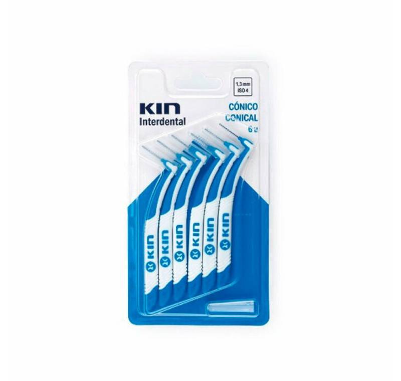 Kin Interdentalbürsten Interdental spitz zulaufend 1 3 Mm 6 Einheiten von Kin