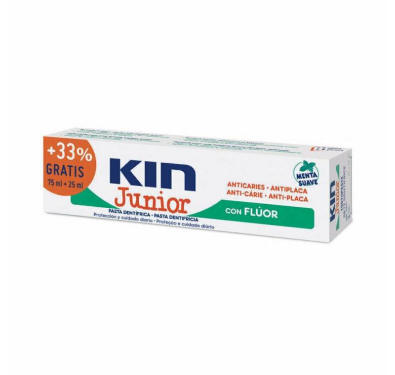 Kin Zahnpasta Junior Minze Milde Zahnpasta 75ml+25ml von Kin