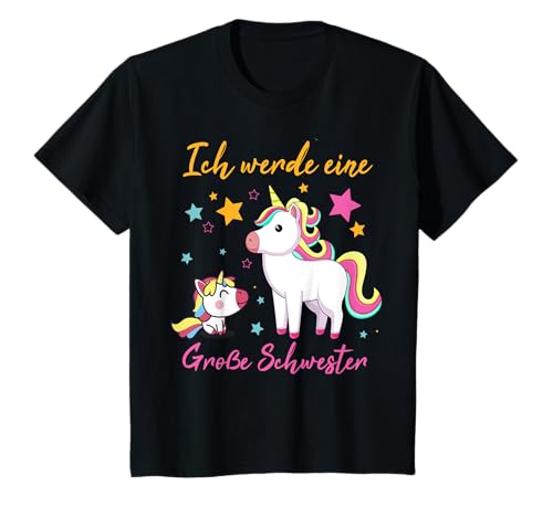 Große Schwester Babyparty Mädchen Einhorn Nachwuchs Geschenk T-Shirt Große Schwester Babyparty Mädchen Einhorn Nachwuchs Geschenk T-Shirt von Kind Grosse Schwester Schwangerschaft Babyshower
