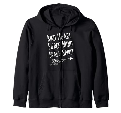 Kind Heart Fierce Mind Brave Spirit – inspirierendes, cooles T-Shirt Kapuzenjacke Kind Heart Fierce Mind Brave Spirit – inspirierendes, cooles T-Shirt Kapuzenjacke von Kind Heart Fierce Mind Brave Spirit Tees