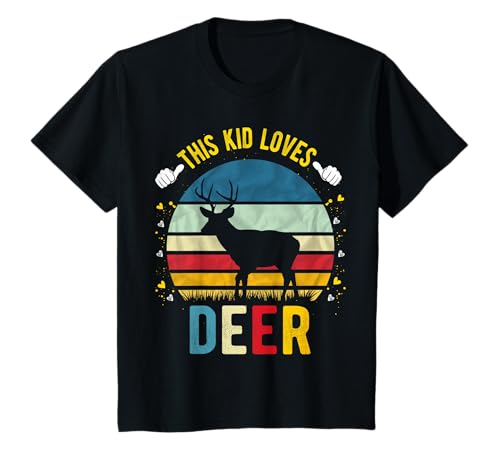 Dieses Kind liebt Hirsch Junge Mädchen Hirsch Geschenk T-Shirt Dieses Kind liebt Hirsch Junge Mädchen Hirsch Geschenk T-Shirt von Kind Hirsch Jungen Mädchen Geschenk Shirt