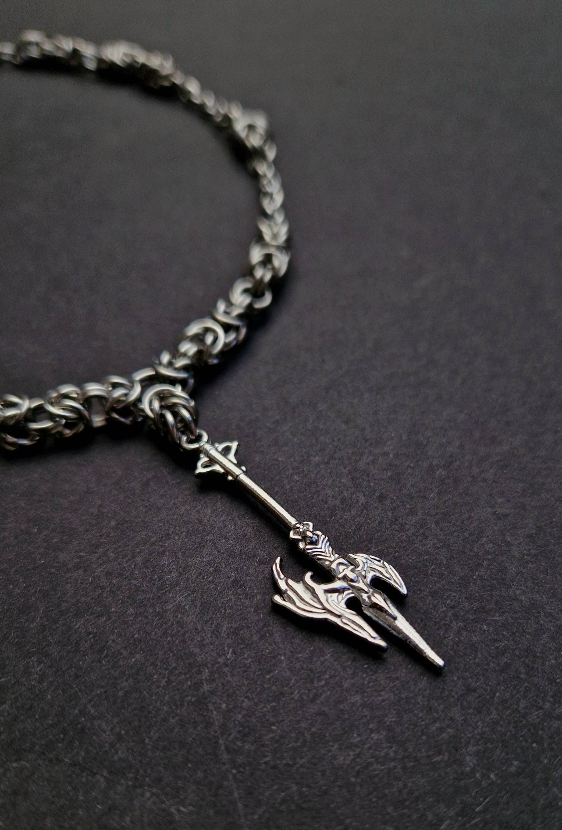 Chainmaille Speer Halskette von KindaStrangeDE