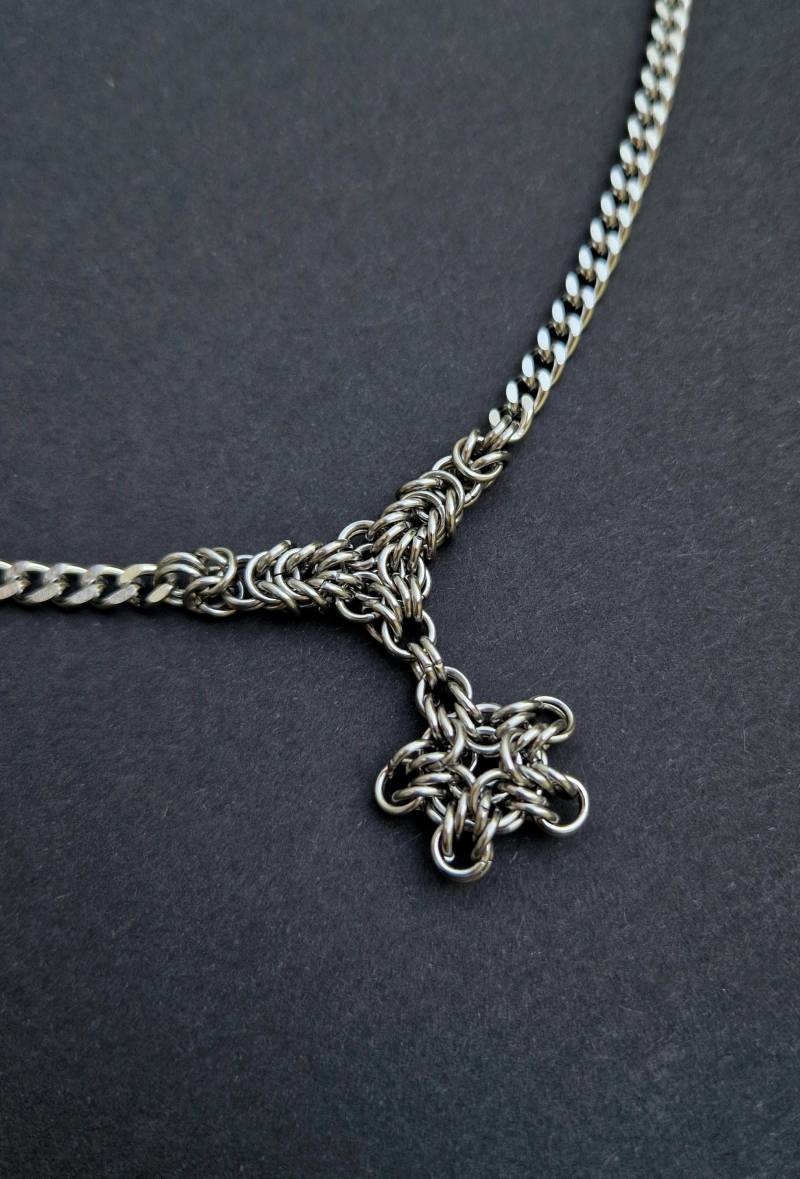 Chainmaille Stern Halskette Chainmaille Stern Halskette von KindaStrangeDE