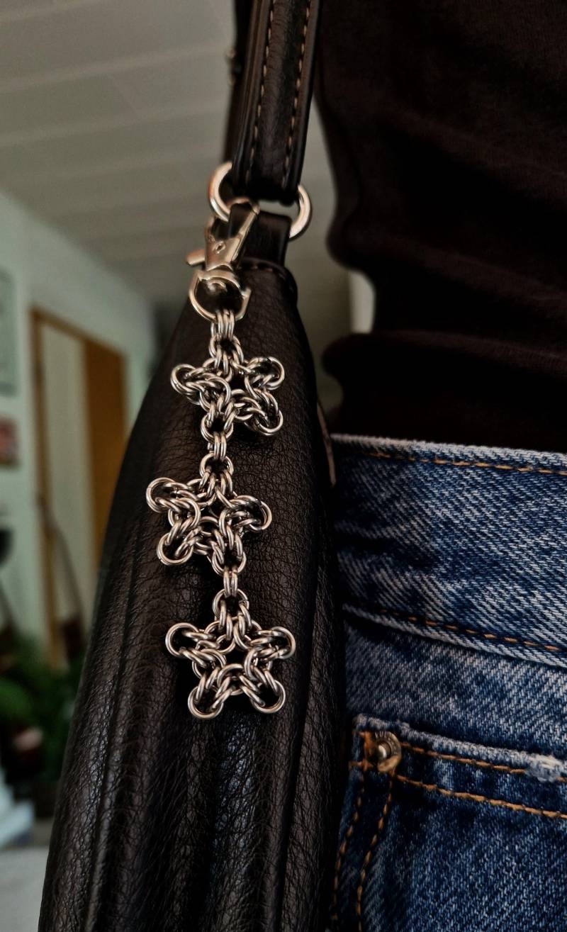 Chainmaille Stern Taschenanhänger Chainmaille Stern Taschenanhänger von KindaStrangeDE