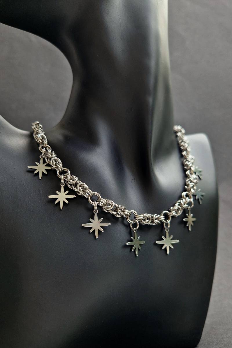 Whimsigoth Chainmaille Halskette Mit Sternen Whimsigoth Chainmaille Halskette Mit Sternen von KindaStrangeDE