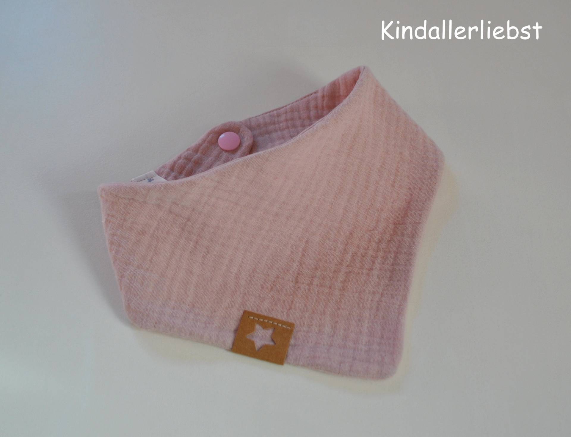 Musselin Baby Halstuch, Altrosa von Kindallerliebst