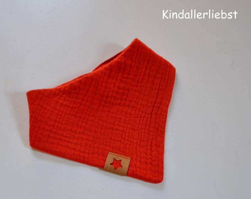 Musselin Baby Halstuch, Gebrannte Orange von Kindallerliebst