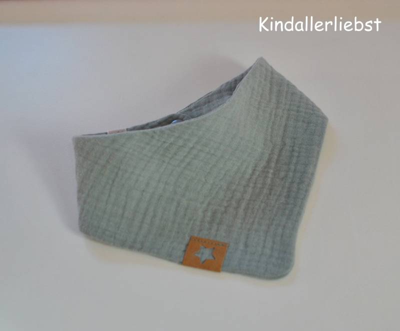 Musselin Baby Halstuch, Nilgrün von Kindallerliebst