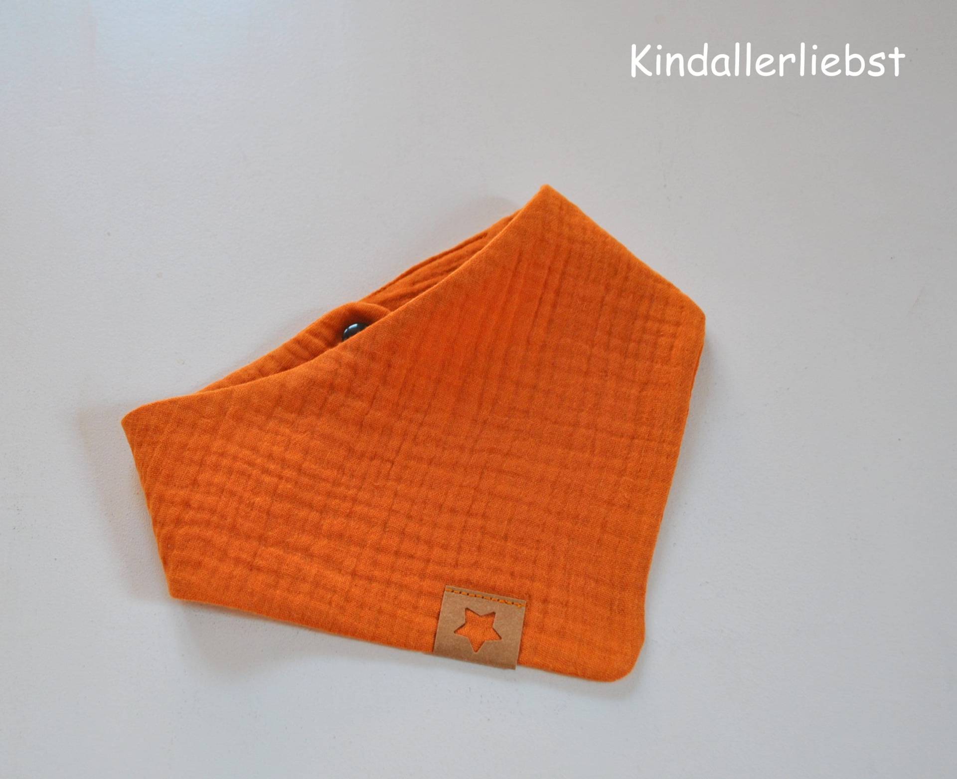 Musselin Baby Halstuch, Ziegel von Kindallerliebst