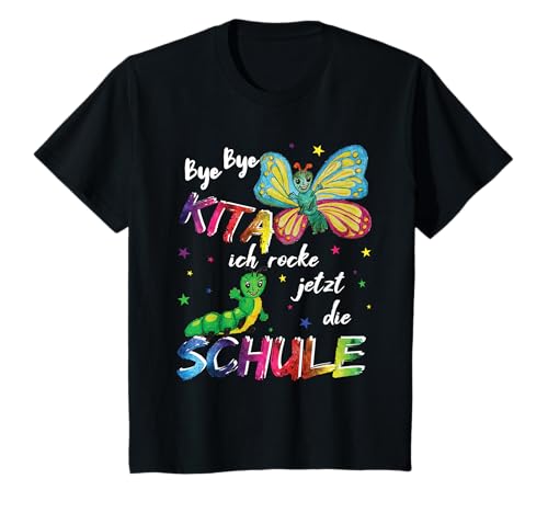 Kinder Schulkind Bye Bye Kindergarten ich rocke die Schule T-Shirt Kinder Schulkind Bye Bye Kindergarten ich rocke die Schule T-Shirt von Kinder, Schulkind, Einschulung Geschenkideen