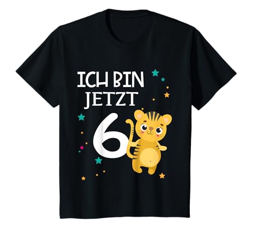 6 Geburtstag Tiger - 6 Jahre Alt Junge Mädchen T-Shirt 6 Geburtstag Tiger - 6 Jahre Alt Junge Mädchen T-Shirt von Kinder 6. Geburtstag Tiger - 6 Jahre Alt T-Shirt