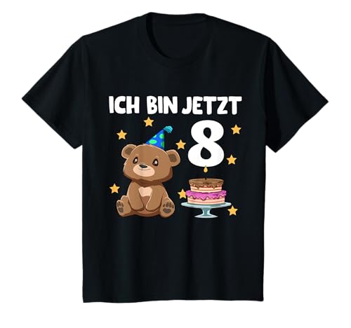 8 Geburtstag Bär - 8 Jahr Alt Junge Mädchen T-Shirt 8 Geburtstag Bär - 8 Jahr Alt Junge Mädchen T-Shirt von Kinder 8 Geburtstag Bärchen - 8 Jahre Alt
