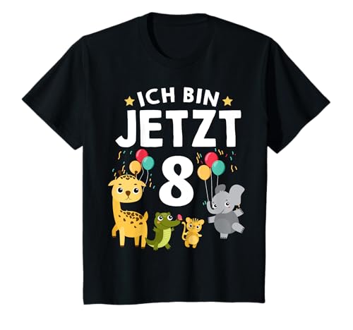 8 Geburtstag Süße Tiere - 8 Jahre Alt Junge Mädchen T-Shirt 8 Geburtstag Süße Tiere - 8 Jahre Alt Junge Mädchen T-Shirt von Kinder 8 Geburtstag Zoo Tiere - 8 Jahre Alt