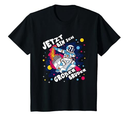 Jetzt bin Ich Großer Bruder Rakete Jungen Weltraum Astronaut T-Shirt Jetzt bin Ich Großer Bruder Rakete Jungen Weltraum Astronaut T-Shirt von Kinder Astronauten Outfits Für Große Brüder