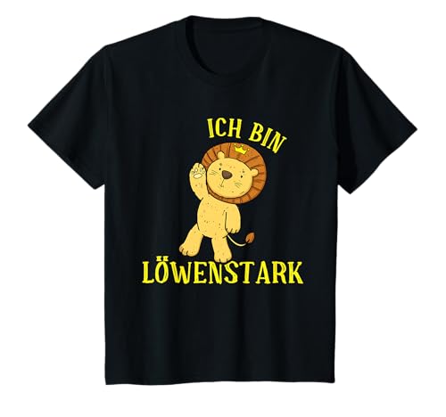 Ich Bin Löwenstark Löwen Kinder T-Shirt Ich Bin Löwenstark Löwen Kinder T-Shirt von Kinder Bekleidung Mit Tier Motiven