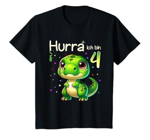 Kinder Dinosaurier Junge Mädchen Ich bin 4 Jahre Geburtstag Dino T-Shirt Kinder Dinosaurier Junge Mädchen Ich bin 4 Jahre Geburtstag Dino T-Shirt von Kinder Dinosaurier 4 Jahre Dino Geburtstagsshirt