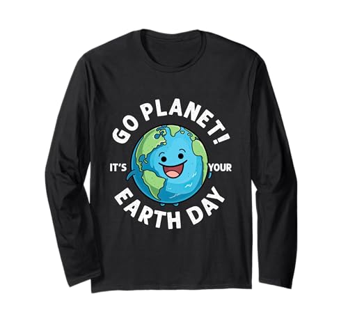 GO Planet! It's Your Earth Day Kinder-Earth-Day Langarmshirt GO Planet! It's Your Earth Day Kinder-Earth-Day Langarmshirt von Kinder Earth Day