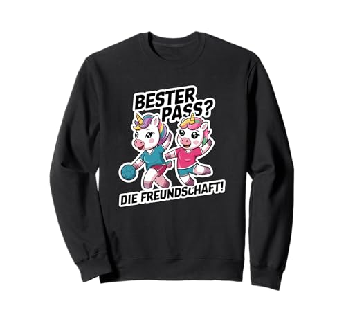 Handball Freunde - Einhörner Mädchen Handball Sweatshirt Handball Freunde - Einhörner Mädchen Handball Sweatshirt von Kinder Einhorn Handball T-Shirts Geschenk