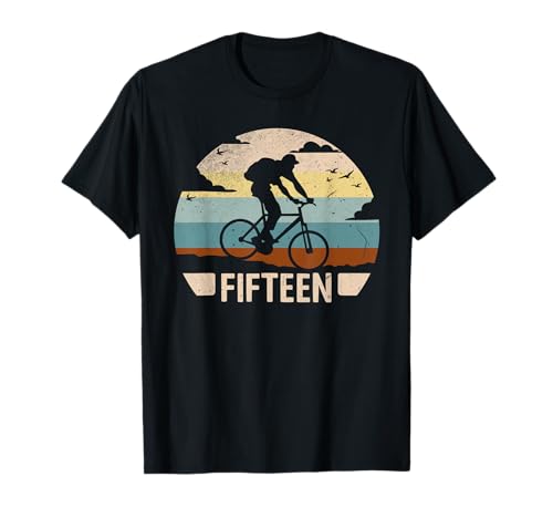 15 Jahre Radfahrer Teenager 15. Geburtstag Jungen Rad T-Shirt 15 Jahre Radfahrer Teenager 15. Geburtstag Jungen Rad T-Shirt von Kinder Fahrrad Geburtstagsshirt Jungen Mädchen Rad