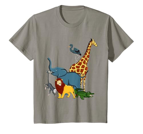 Kinder Zootiere Design Tiere aus Afrika T-Shirt Kinder Zootiere Design Tiere aus Afrika T-Shirt von Kinder Fantasy Geschenkidee Shop