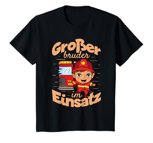 Großer Bruder im Einsatz, Jungen Feuerwehr T-Shirt Großer Bruder im Einsatz, Jungen Feuerwehr T-Shirt von Kinder Feuerwehr Outfits Für Große Brüder
