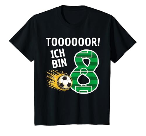 Kinder Tor Ich bin 8 Jahre Fußball 8. Geburtstag T-Shirt Kinder Tor Ich bin 8 Jahre Fußball 8. Geburtstag T-Shirt von Kinder Fußball Geburtstagsgeschenk Junge Mädchen
