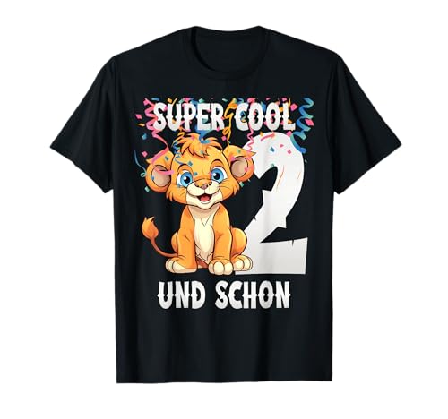 Kinder 2 Jahre alt, Geburtstag Löwe, 2. Geburtstag T-Shirt Kinder 2 Jahre alt, Geburtstag Löwe, 2. Geburtstag T-Shirt von Kinder Geburtstag, Löwe