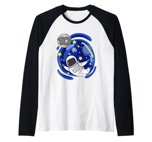 Kinder 10 Geburtstag Junge Rakete Jungen Astronaut Weltraum Raglan Kinder 10 Geburtstag Junge Rakete Jungen Astronaut Weltraum Raglan von Kinder Geburtstag 10 Jahre Junge Astronaut Weltall