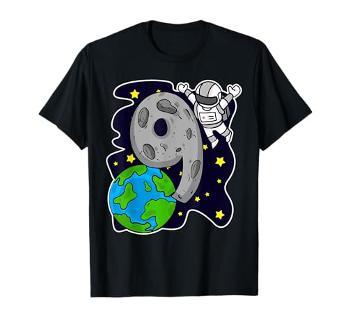 Kinder Ich bin Schon 9 Geburtstag Rakete Jungen Astronaut T-Shirt Kinder Ich bin Schon 9 Geburtstag Rakete Jungen Astronaut T-Shirt von Kinder Geburtstag 9 Jahre Junge Astronaut Weltall