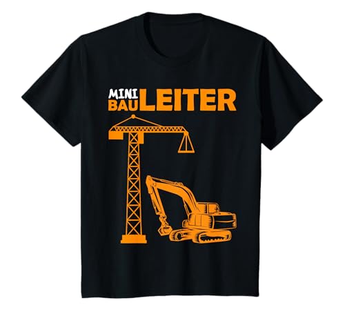 Der kleiner Bauleiter mit Baukran Kinder Baustellen Sprüche T-Shirt Der kleiner Bauleiter mit Baukran Kinder Baustellen Sprüche T-Shirt von Kinder Geburtstag Designs24