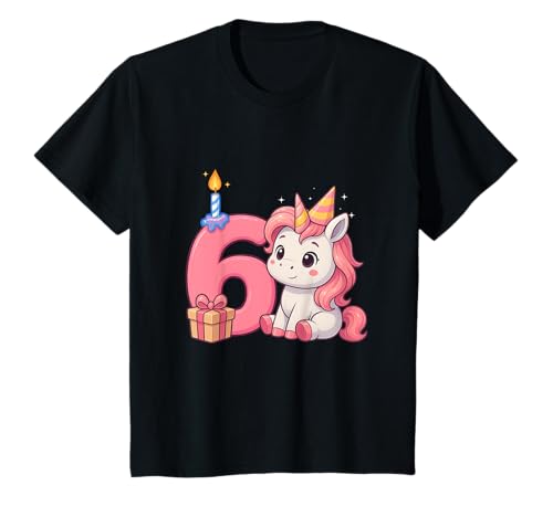 Kinder Ich bin 6 Jahre Junge Mädchen 6. Geburtstag Einhorn T-Shirt Kinder Ich bin 6 Jahre Junge Mädchen 6. Geburtstag Einhorn T-Shirt von Kinder Geburtstag Einhorn 6 Jahre Geburtstagsshirt