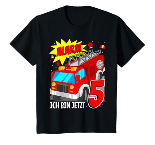 alarm ich bin jetzt 5 - 5. Geburtstag Kinder Feuerwehr T-Shirt alarm ich bin jetzt 5 - 5. Geburtstag Kinder Feuerwehr T-Shirt von Kinder Geburtstag FEUERWEHR Geschenk