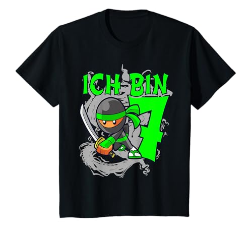 Kinder 7. Geburtstag - Ich bin 7 Jahre alt - siebenjähriger Ninja T-Shirt Kinder 7. Geburtstag - Ich bin 7 Jahre alt - siebenjähriger Ninja T-Shirt von Kinder Geburtstag Geschenk Junge Mädchen Sohn