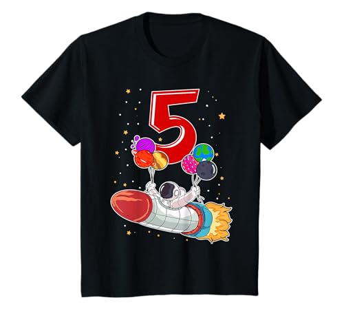 5. Geburtstag Astronaut Weltraum Rakete 5 Jahre Jungen T-Shirt 5. Geburtstag Astronaut Weltraum Rakete 5 Jahre Jungen T-Shirt von Kinder Geburtstag Geschenk - Weltraum Astronaut