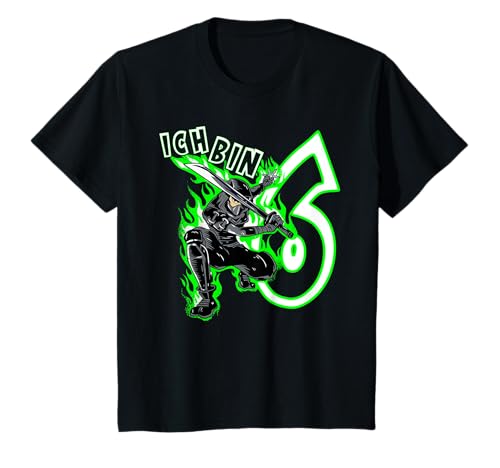 6. Geburtstag Jungen Mädchen I Am 6 Jahre Ninja T-Shirt 6. Geburtstag Jungen Mädchen I Am 6 Jahre Ninja T-Shirt von Kinder Geburtstag Junge Mädchen Ninja Bekleidung