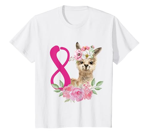 Geburtstag 8 Lama Alpaka Achter Geburtstag Mädchen 8 Jahre T-Shirt Geburtstag 8 Lama Alpaka Achter Geburtstag Mädchen 8 Jahre T-Shirt von Kinder Geburtstag Mädchen Lama Alpaka by mintas