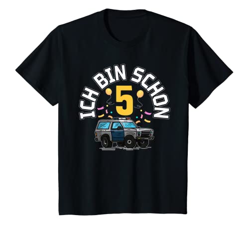 Kinder 5. Geburtstagsshirt 5 Jahre Polizei T-Shirt Kinder 5. Geburtstagsshirt 5 Jahre Polizei T-Shirt von Kinder Geburtstag Outfit für 5-Jährige